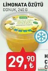 LİMONATA ÖZÜTÜ DONUK 240 G fiyat ve kampanya bilgisi